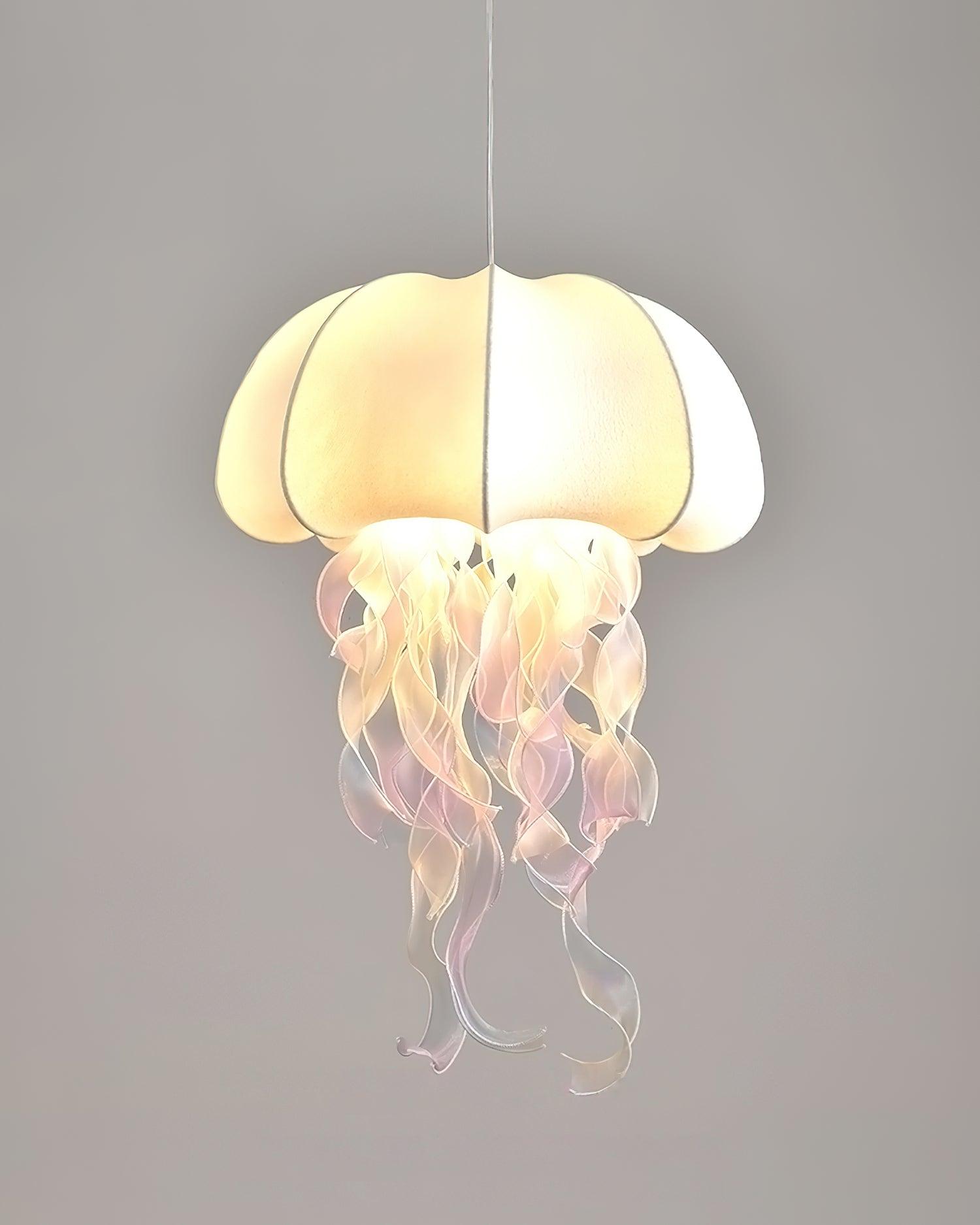Jellyfish Suspension Rubans Irisés en Tissu