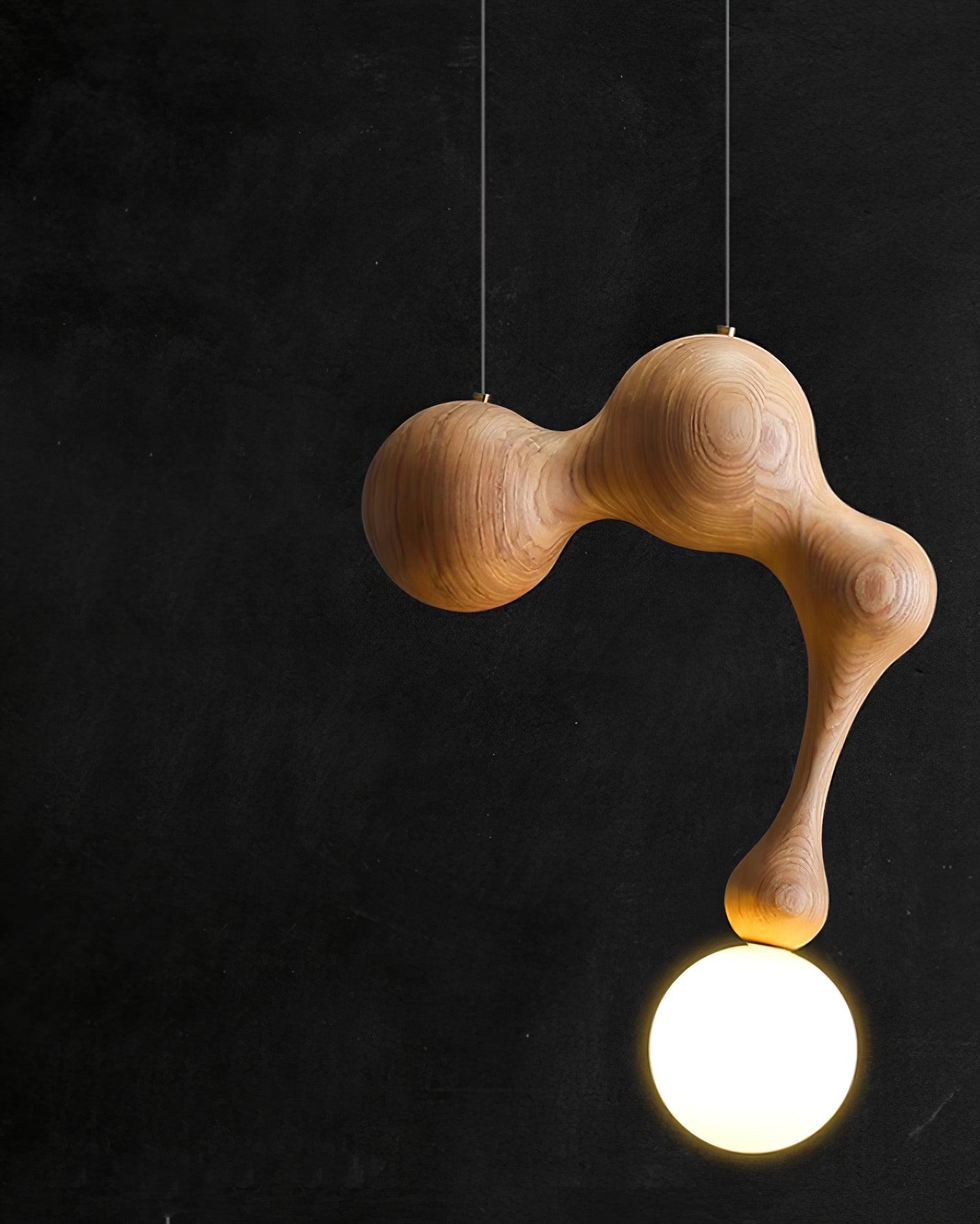 Thaddeus Suspension en Bois de Luxe