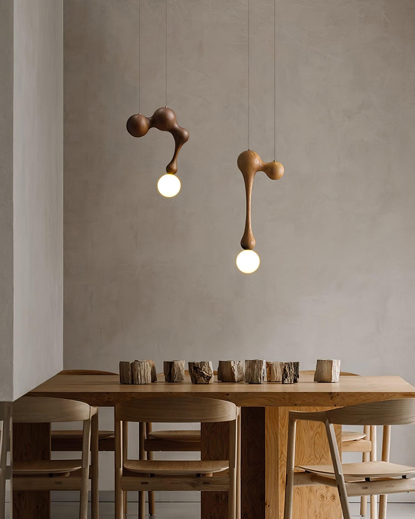 Thaddeus Suspension en Bois de Luxe