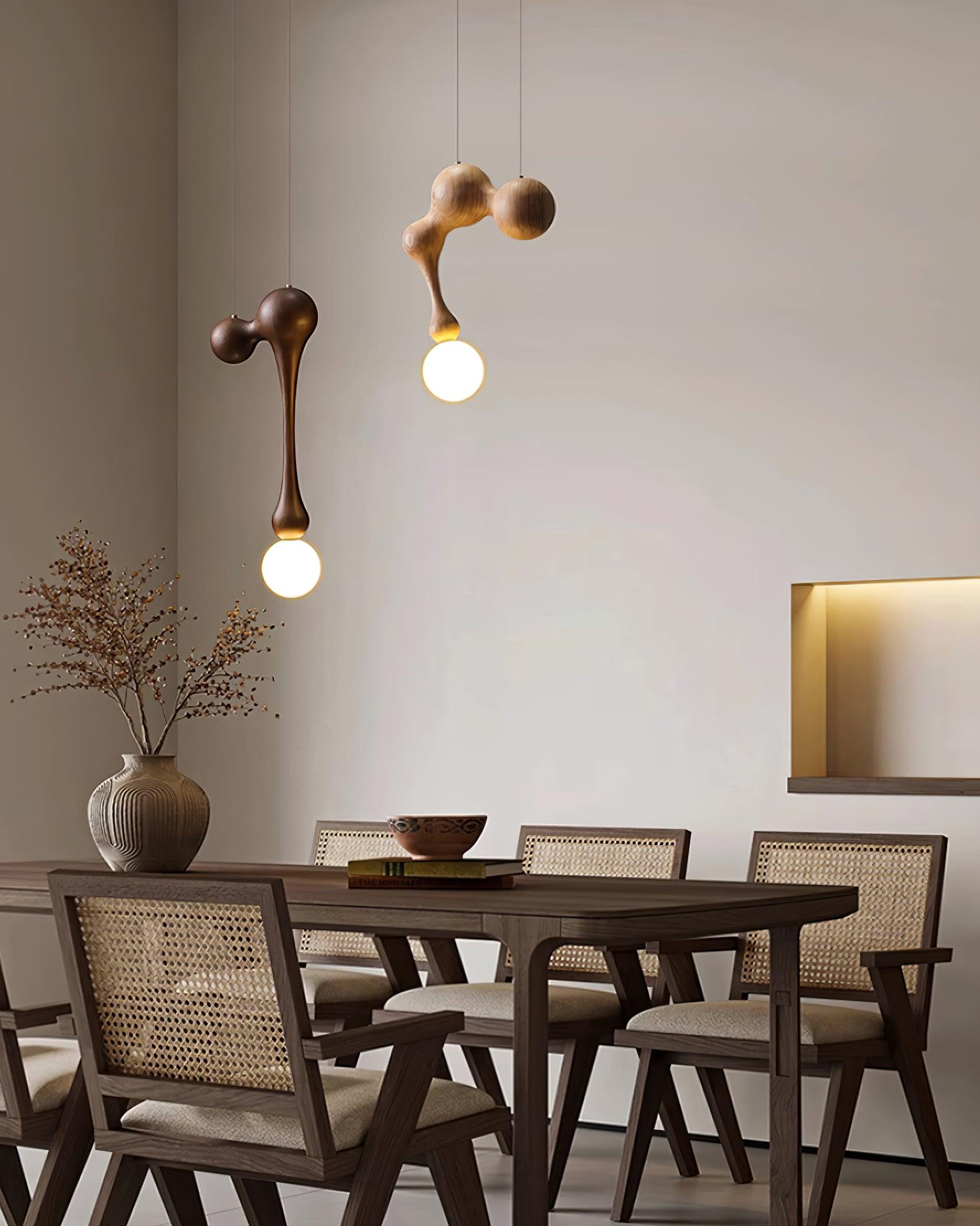 Thaddeus Suspension en Bois de Luxe