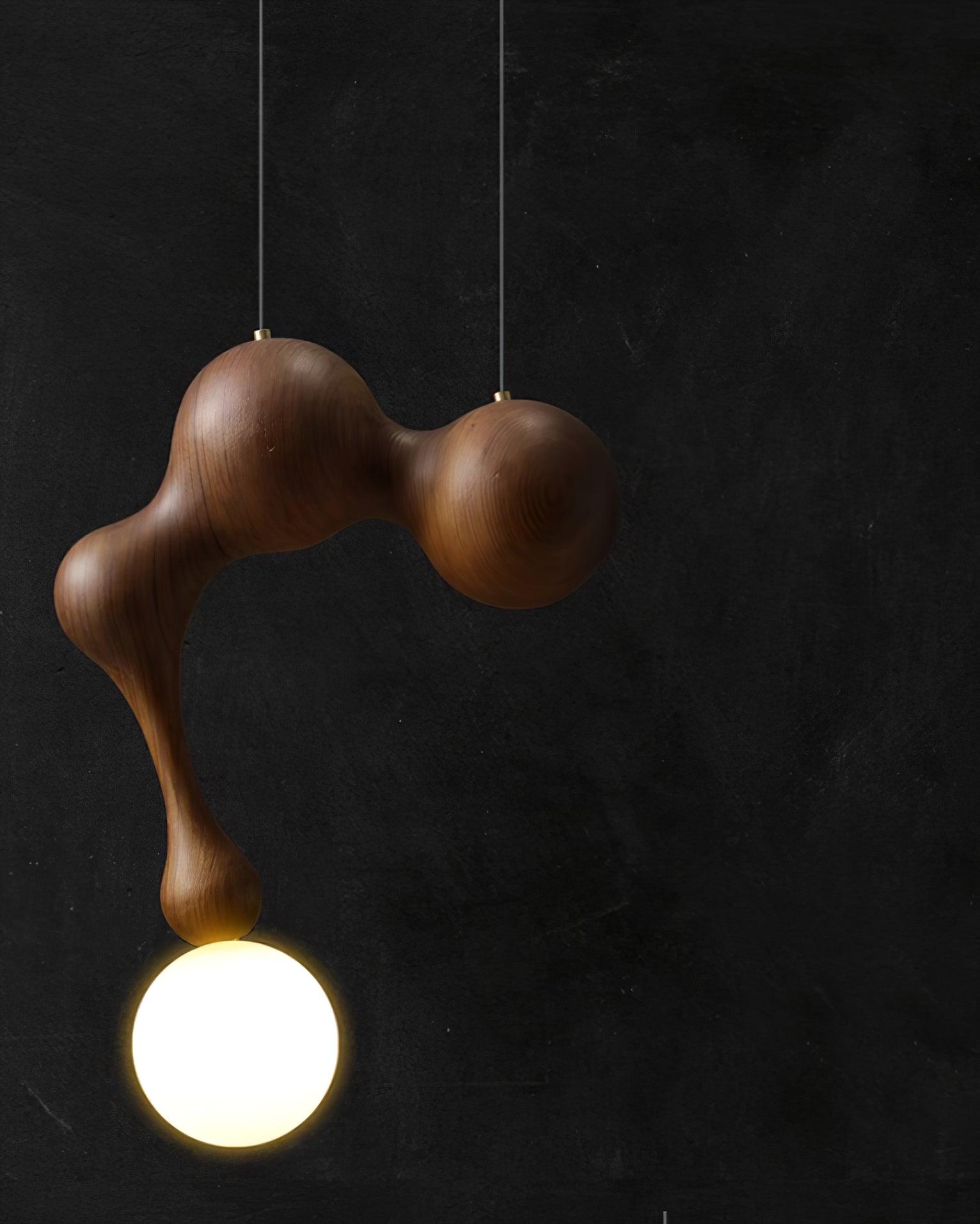 Thaddeus Suspension en Bois de Luxe