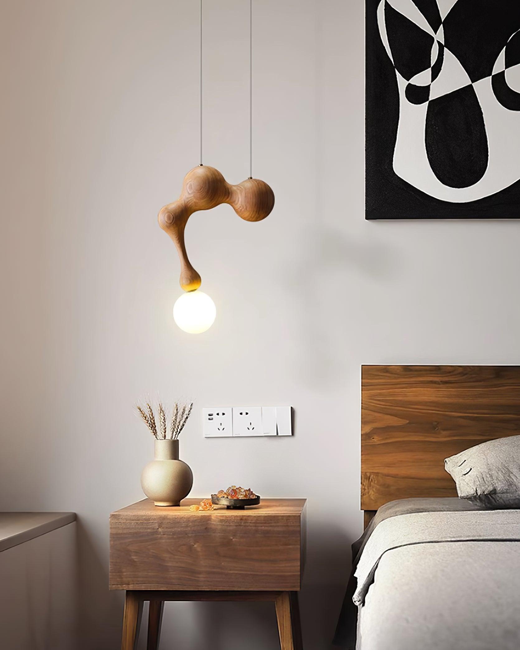 Thaddeus Suspension en Bois de Luxe