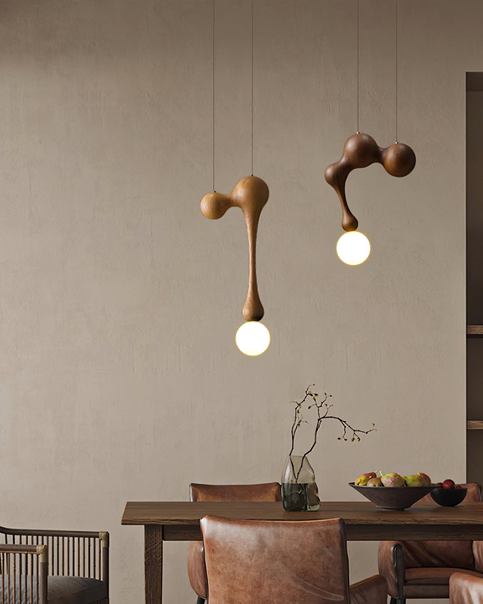 Thaddeus Suspension en Bois de Luxe