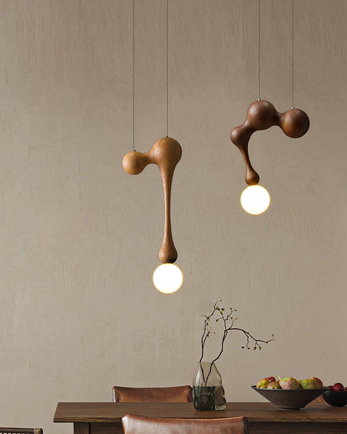 Thaddeus Suspension en Bois de Luxe