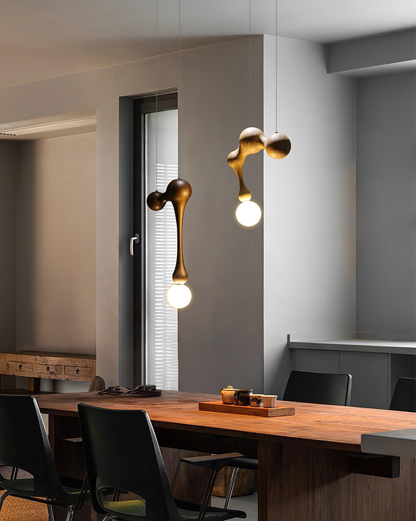 Thaddeus Suspension en Bois de Luxe