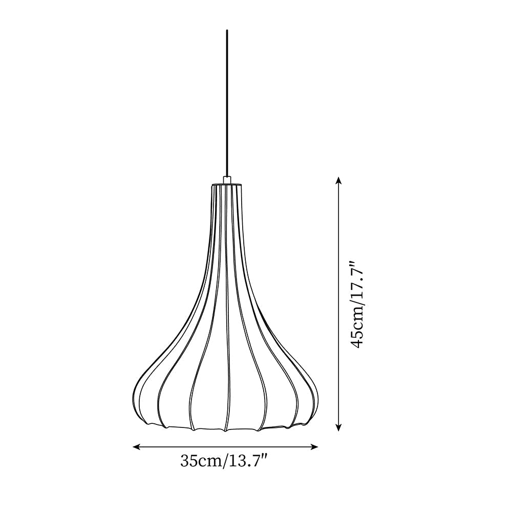Serica Lampe Suspendue Moderne en Forme de Larme