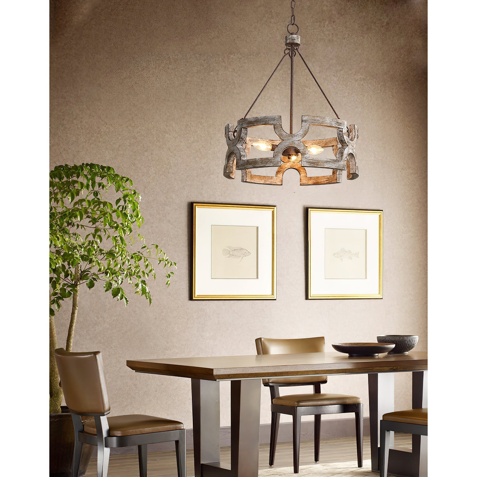 Evelan Lustre Bois Sculpté à la Main Créativité Individuelle