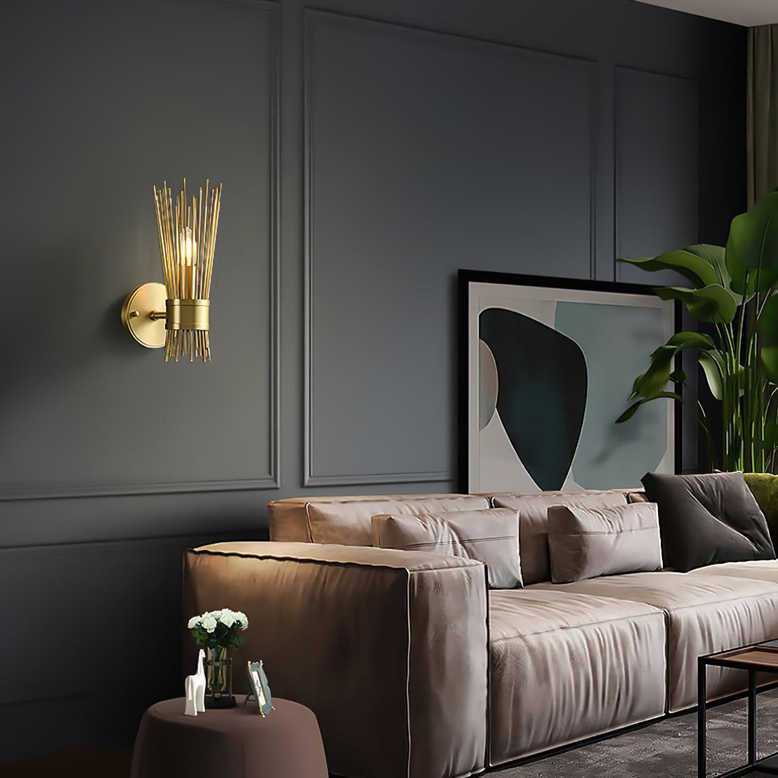 Thresher Lampe Murale en Laiton Luxe avec Bougie