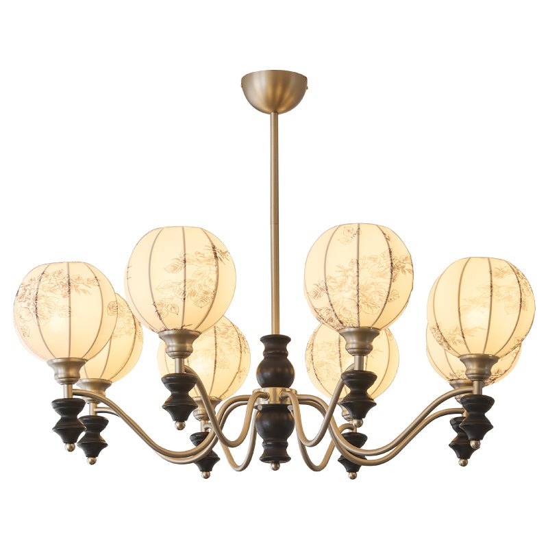 Osilan Lustre Vintage Traditionnel Élégant en Bois