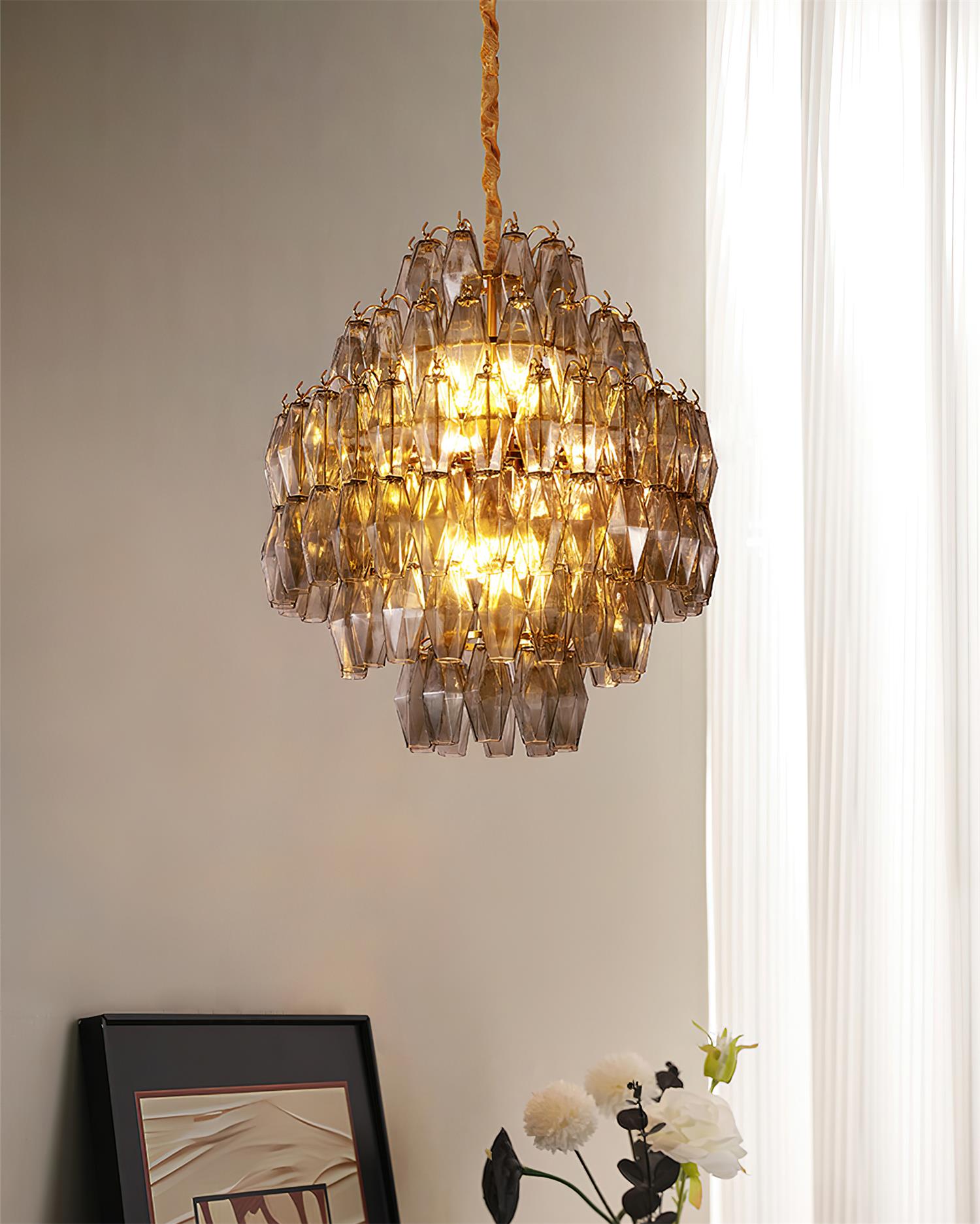 Kaelis Lustre Cascade de Prismes Superposés