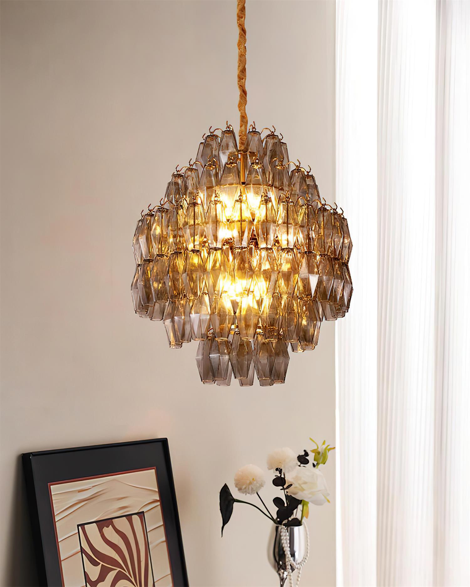 Kaelis Lustre Cascade de Prismes Superposés