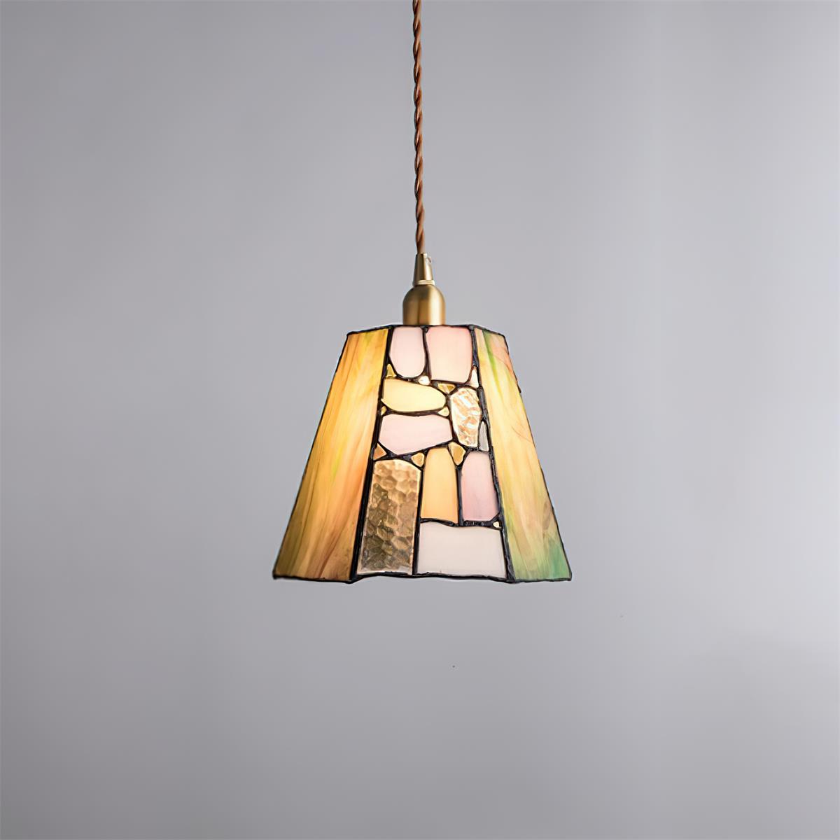 Mavine Suspension en vitrail de style Tiffany