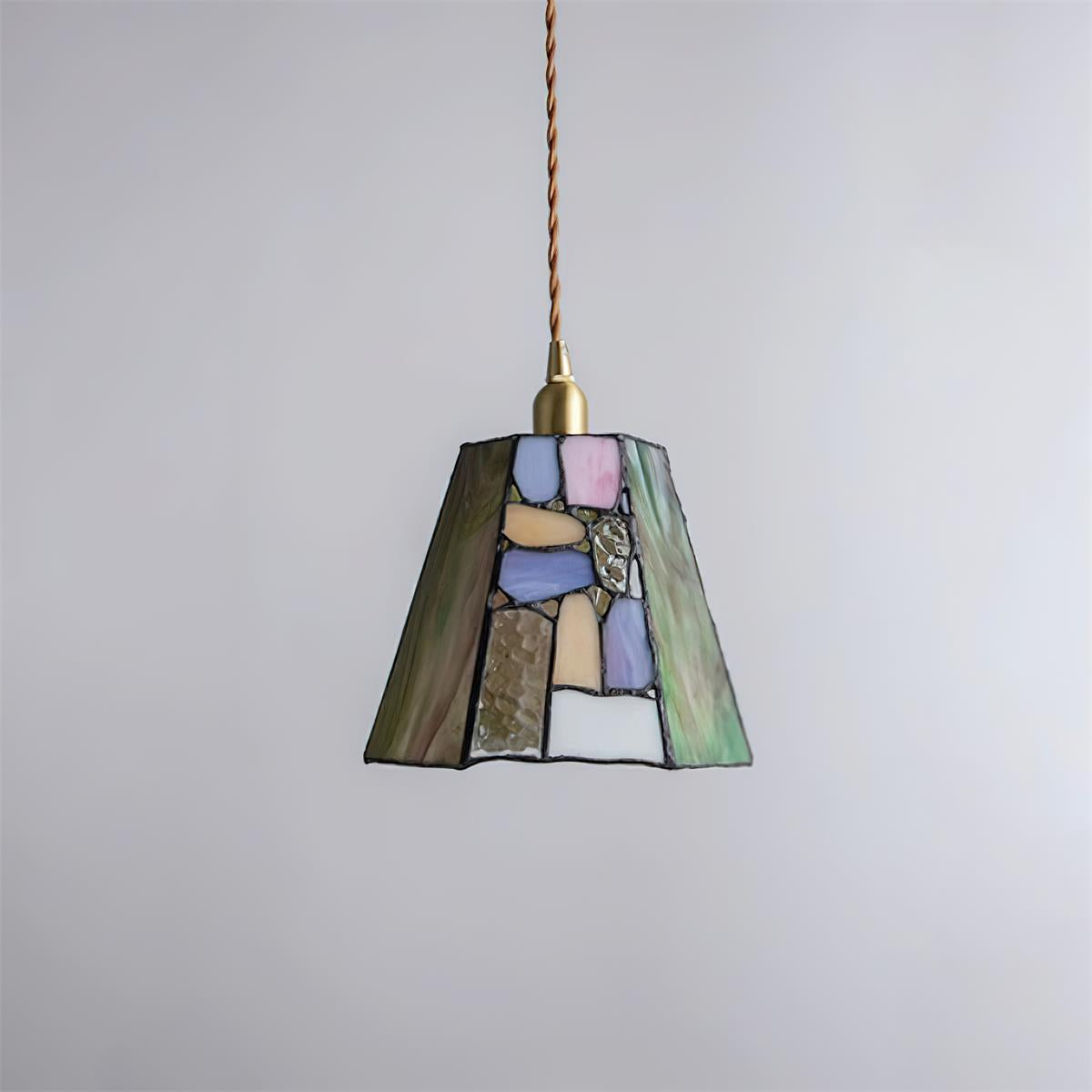 Mavine Suspension en vitrail de style Tiffany