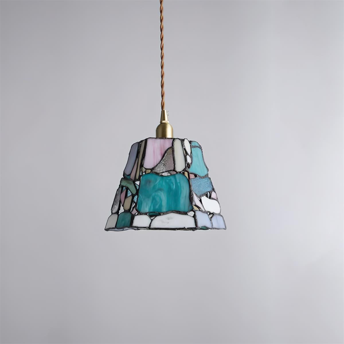 Mavine Suspension en vitrail de style Tiffany