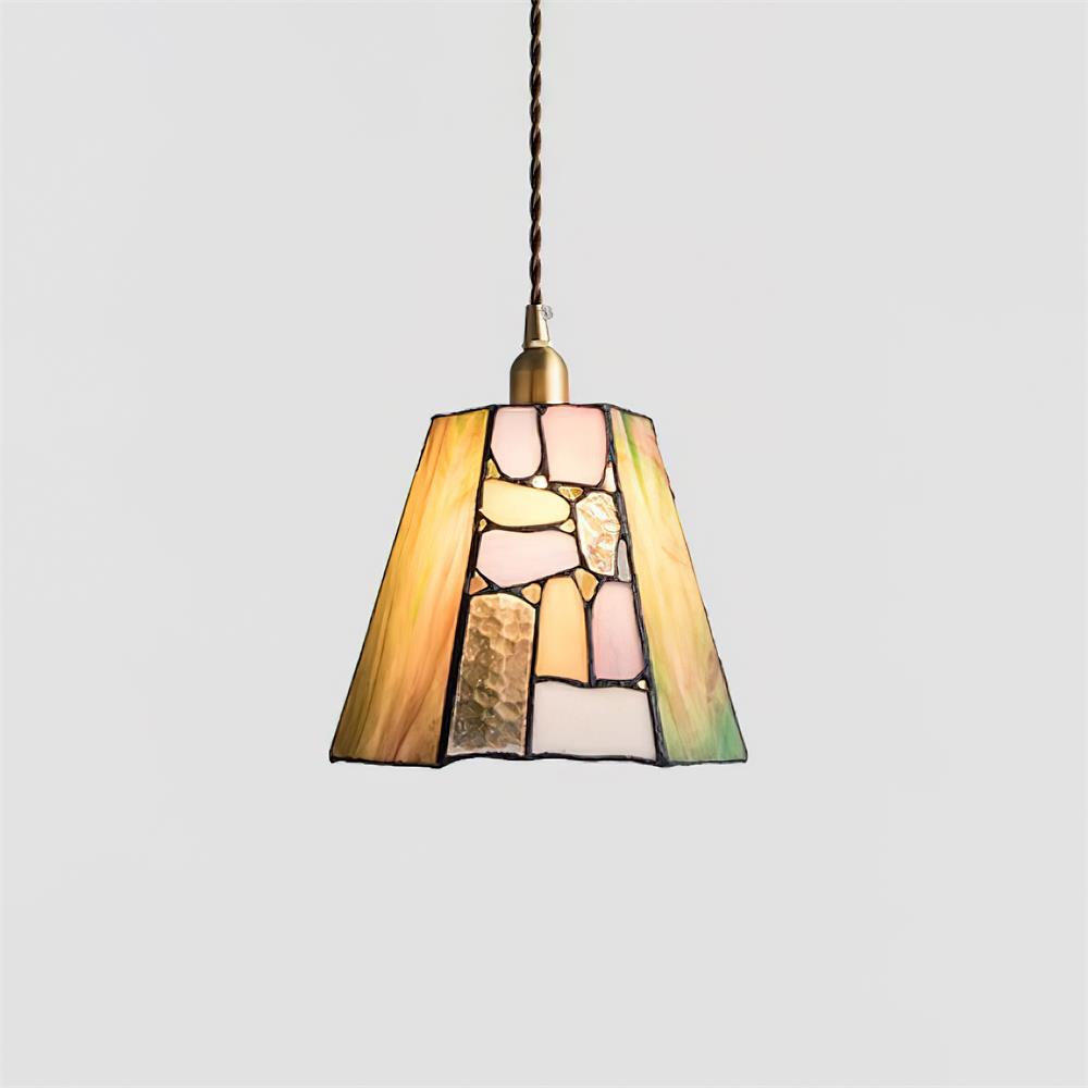 Mavine Suspension en vitrail de style Tiffany