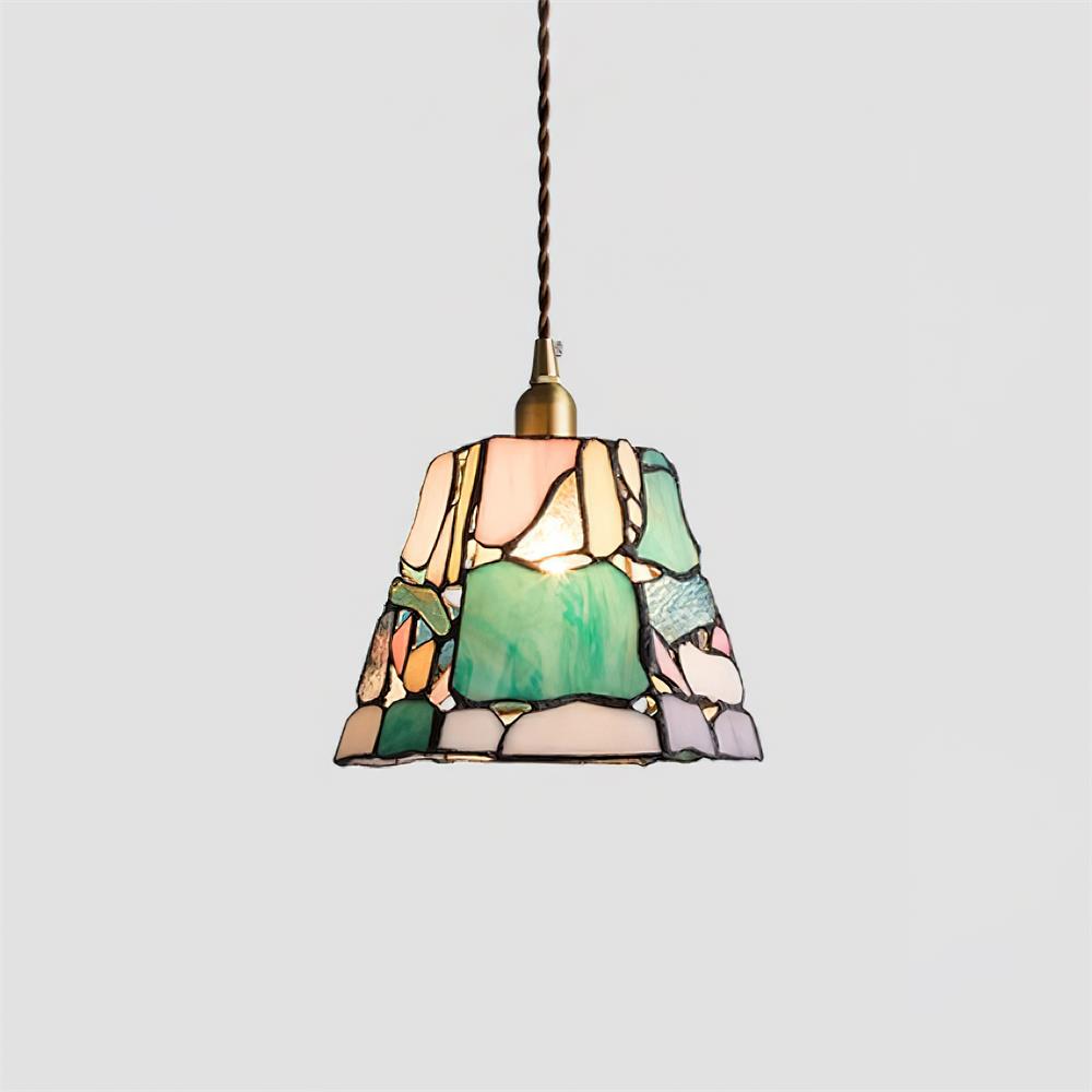 Mavine Suspension en vitrail de style Tiffany