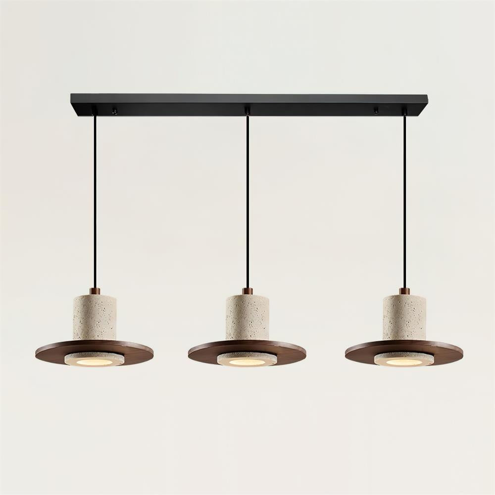 Ritta Suspension Travertin Silhouette Haut-de‐Forme