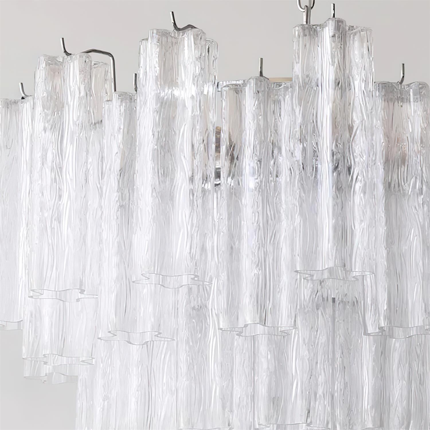 Kamenicky Lustre Cascades de Verre en Niveaux