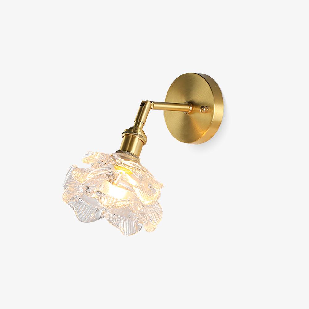 Petal Applique Murale Vintage en Laiton