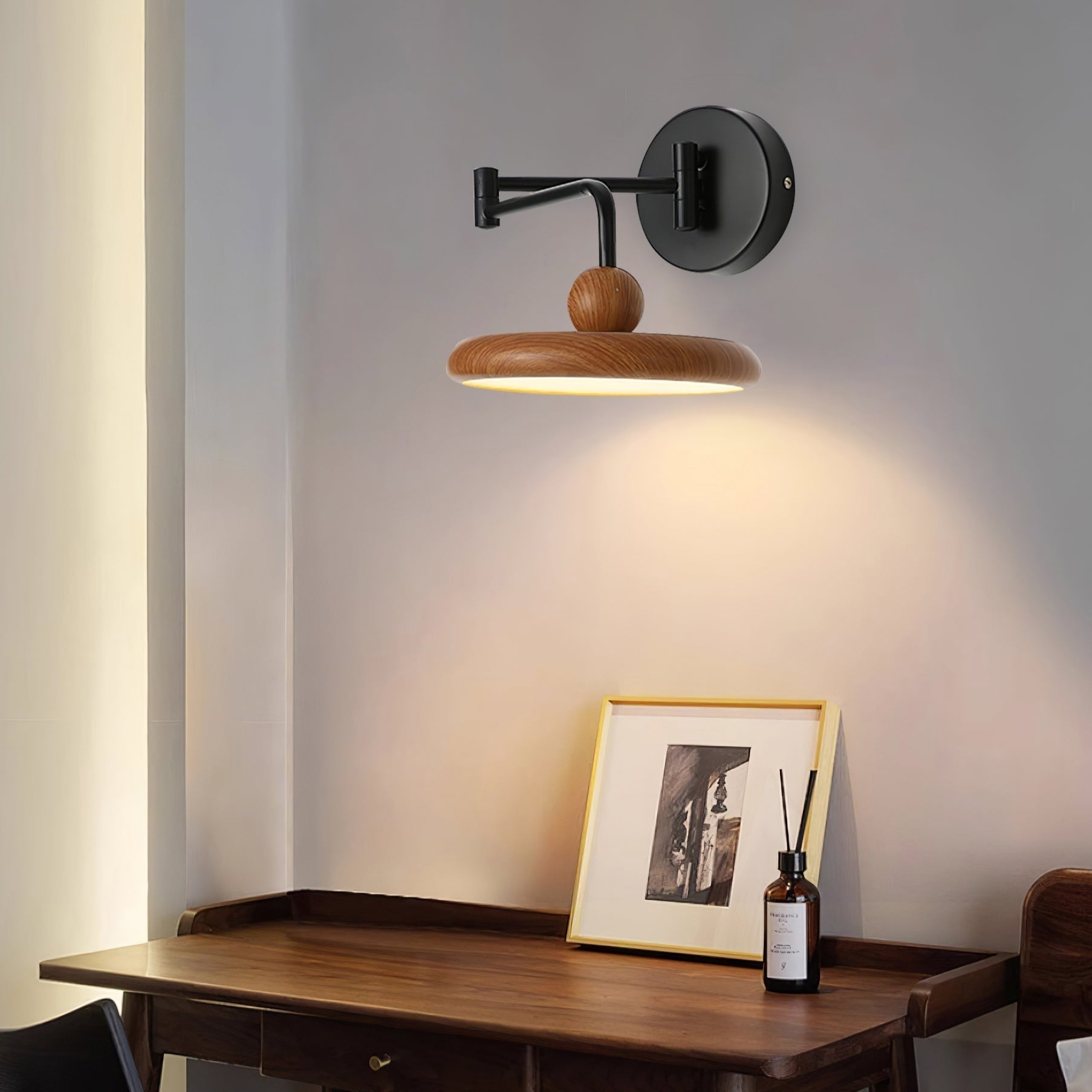 Arden Adjustable Plug-In Wall Lamp