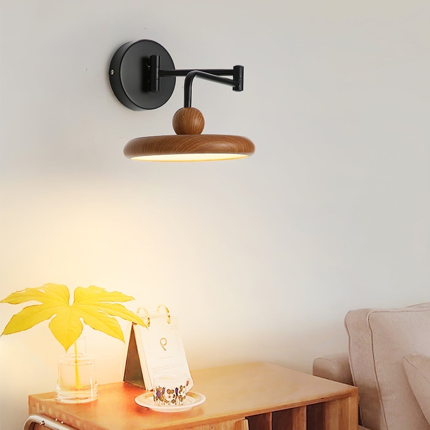 Arden Adjustable Plug-In Wall Lamp