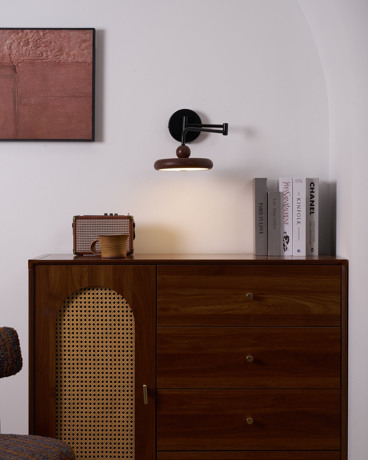 Nella Applique Murale Minimaliste en Bois