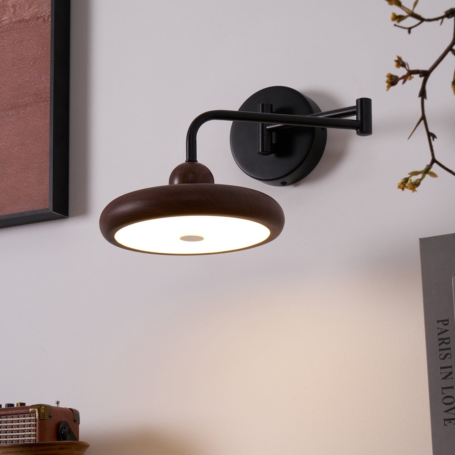 Nella Applique Murale Minimaliste en Bois