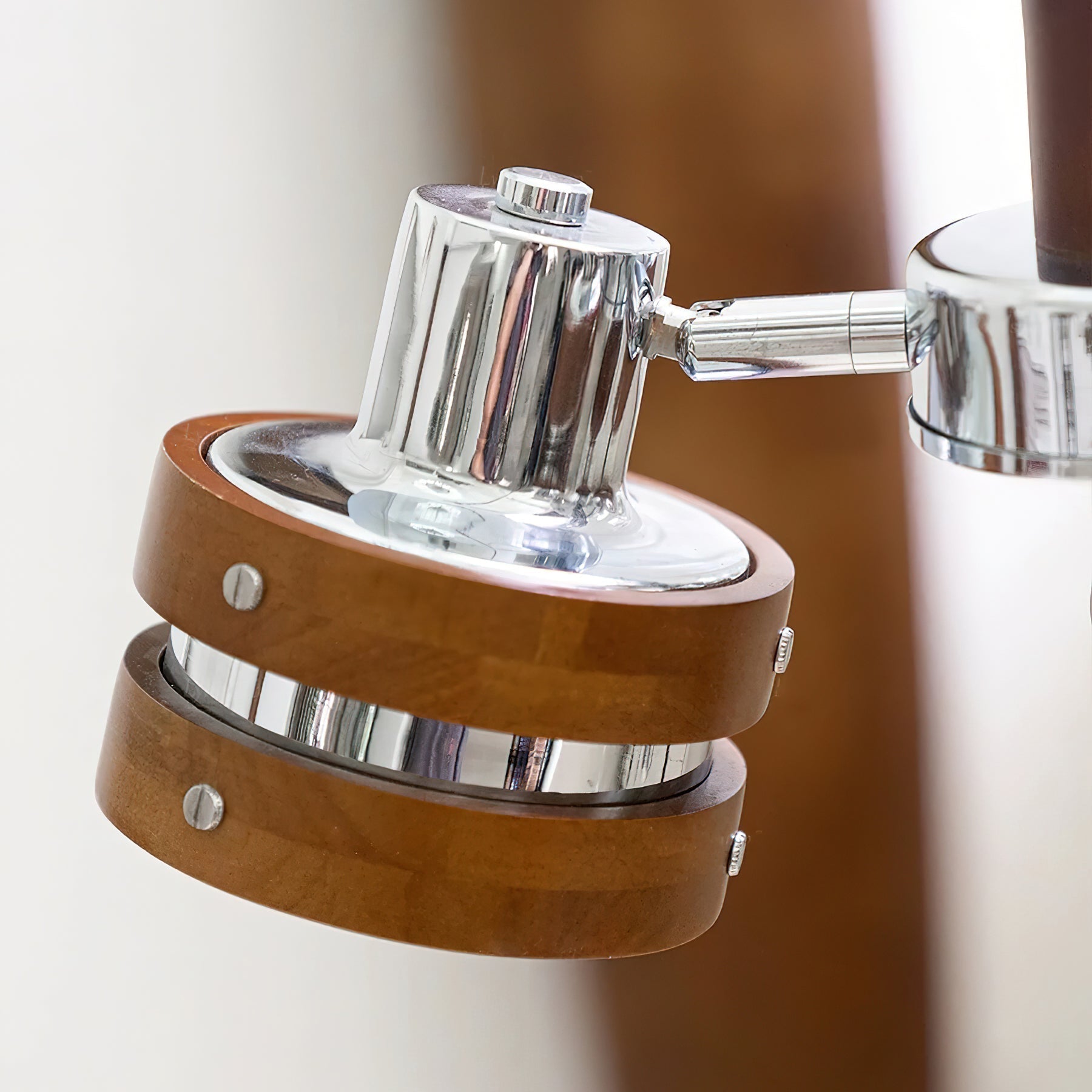 Karry Lustre Bandes en Bois Abat-jours Clairs