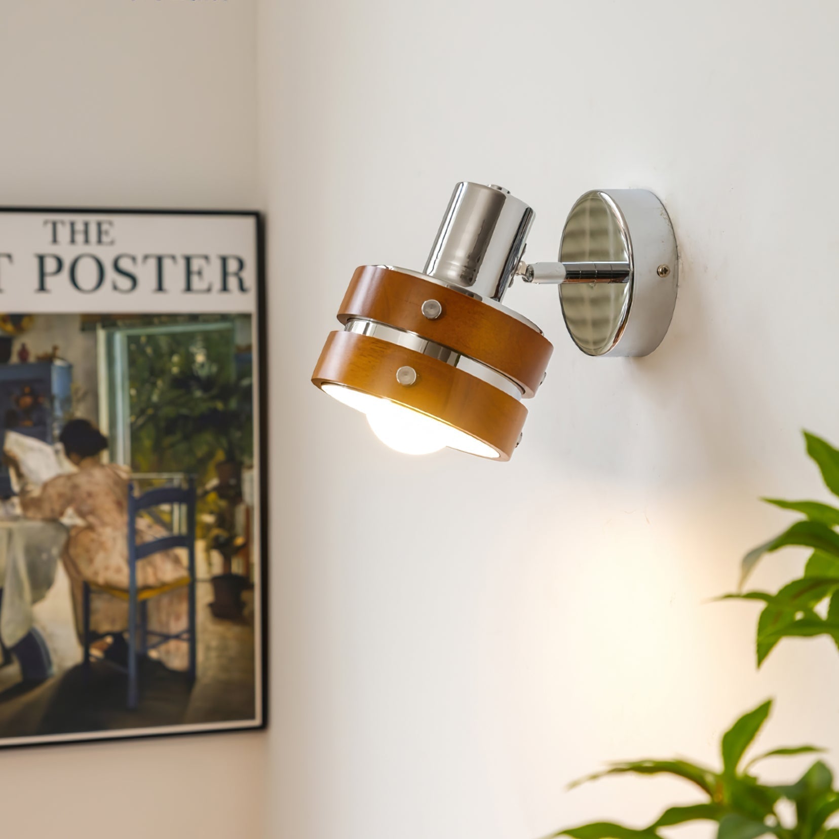Zanorir Applique Murale en Noyer Art Nordique Premium