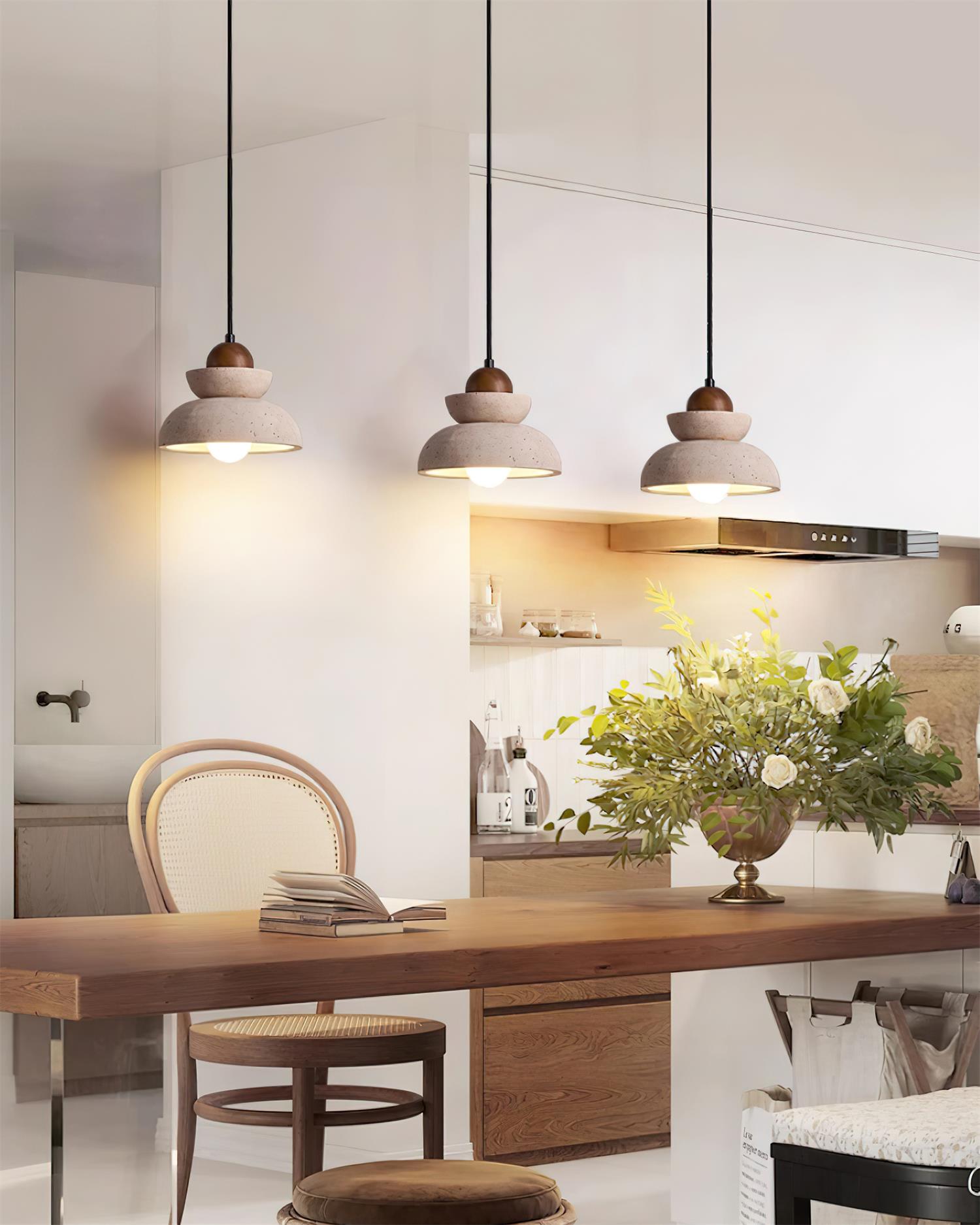 Nova Suspension Moderne Nordic en Bois