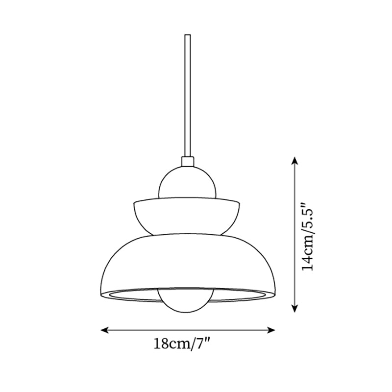 Nova Suspension Moderne Nordic en Bois