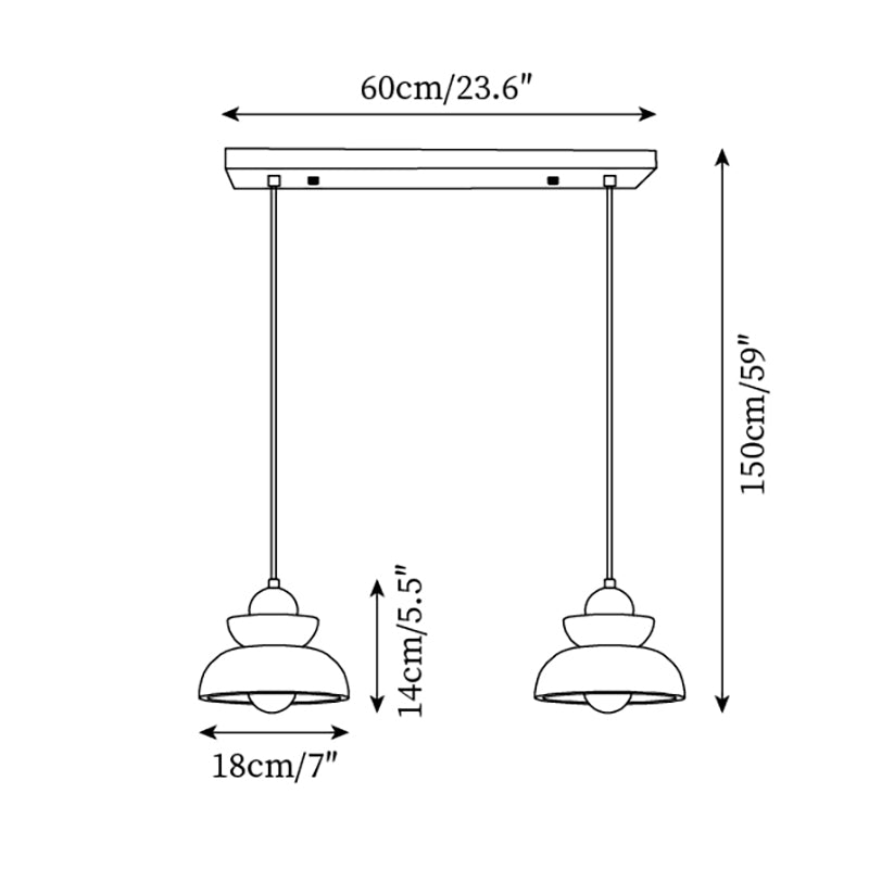 Nova Suspension Moderne Nordic en Bois