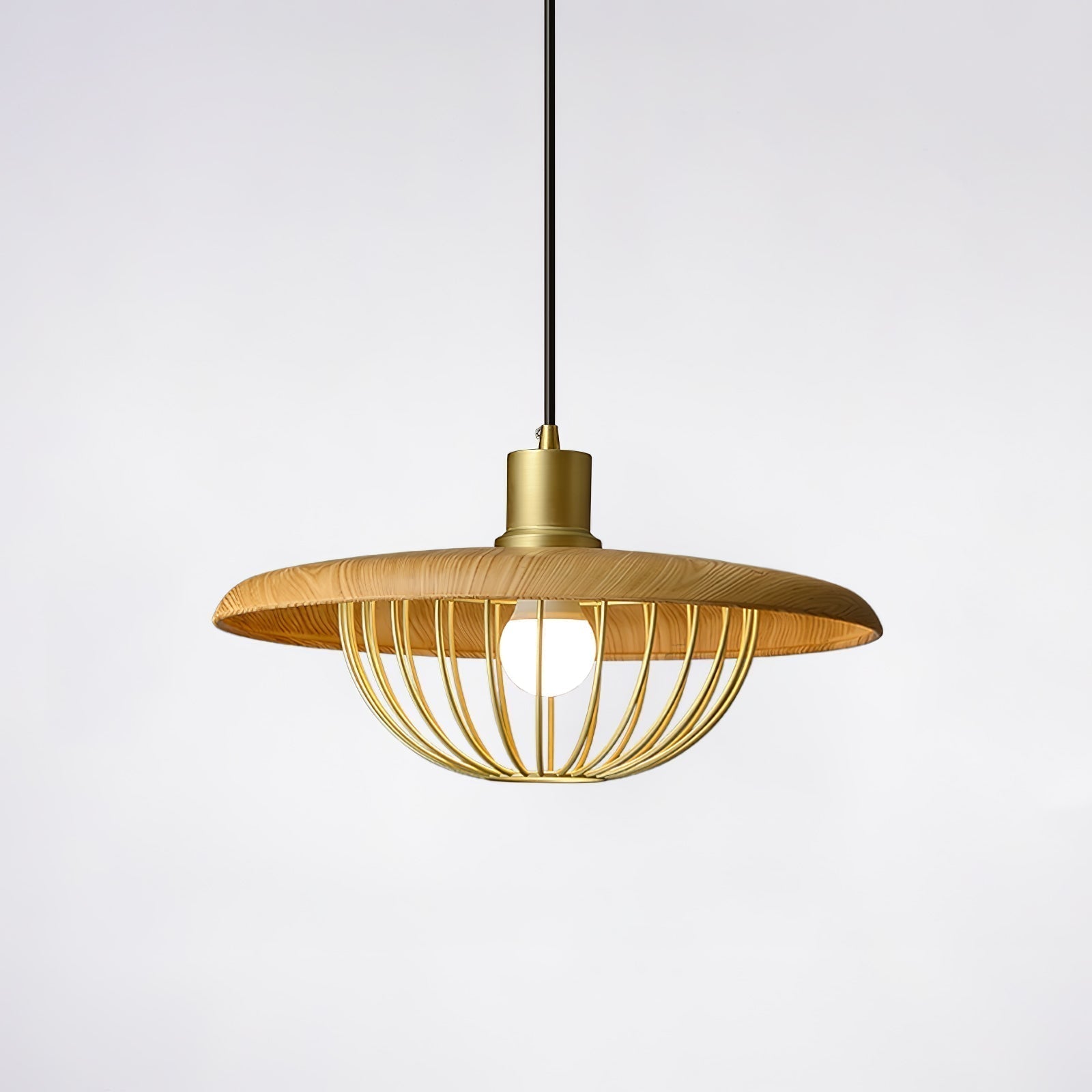 Elanora Wood Retro Vintage Pendant Lamp