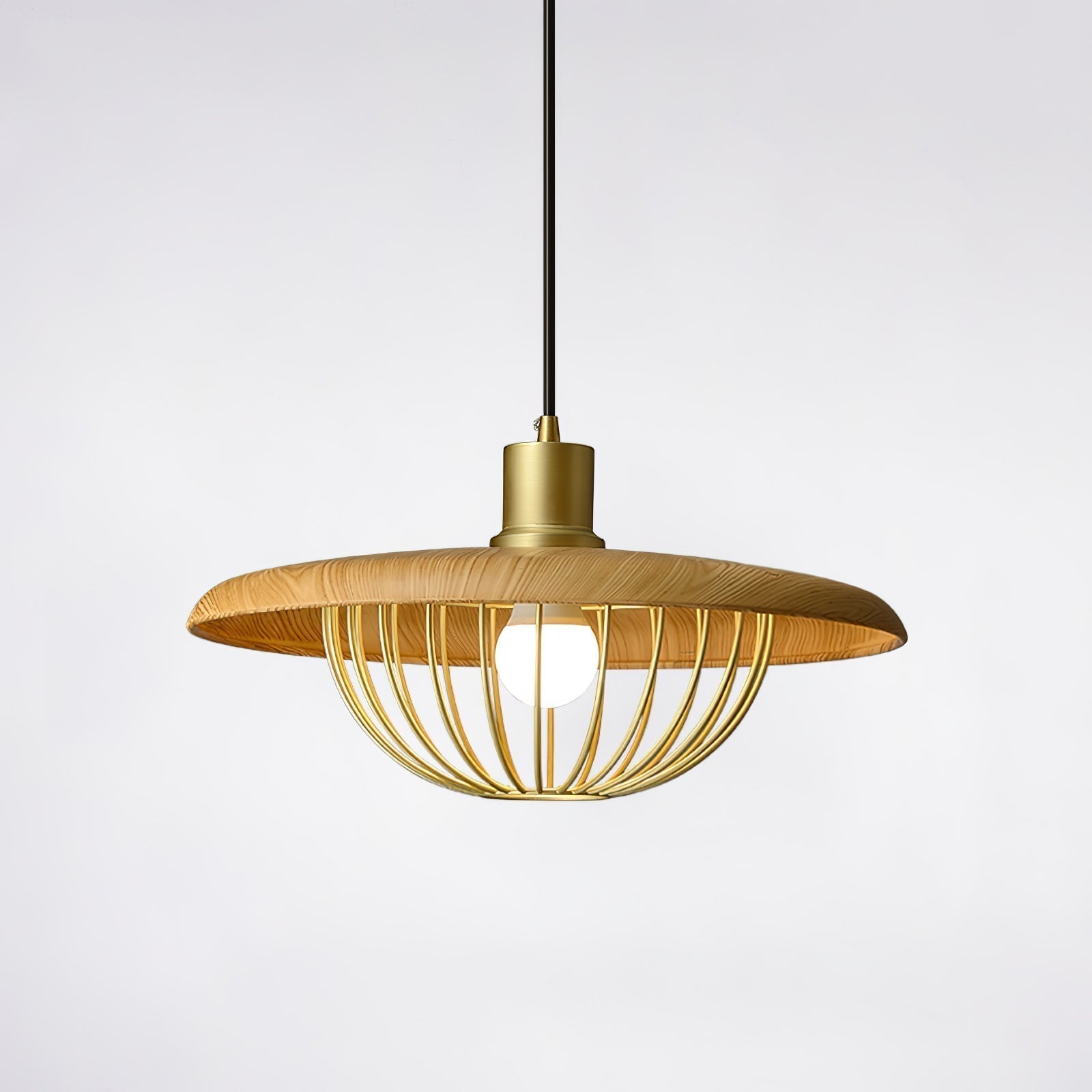 Elanora Wood Retro Vintage Pendant Lamp