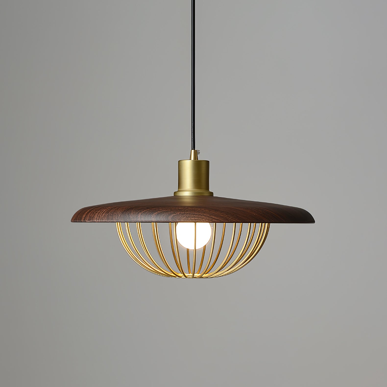 Elanora Wood Retro Vintage Pendant Lamp
