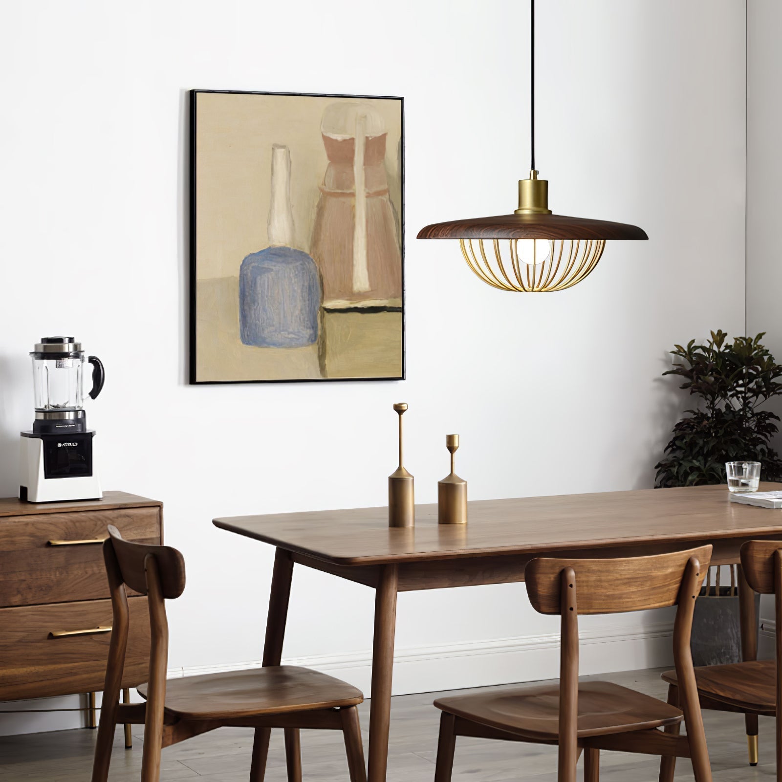 Elanora Wood Retro Vintage Pendant Lamp
