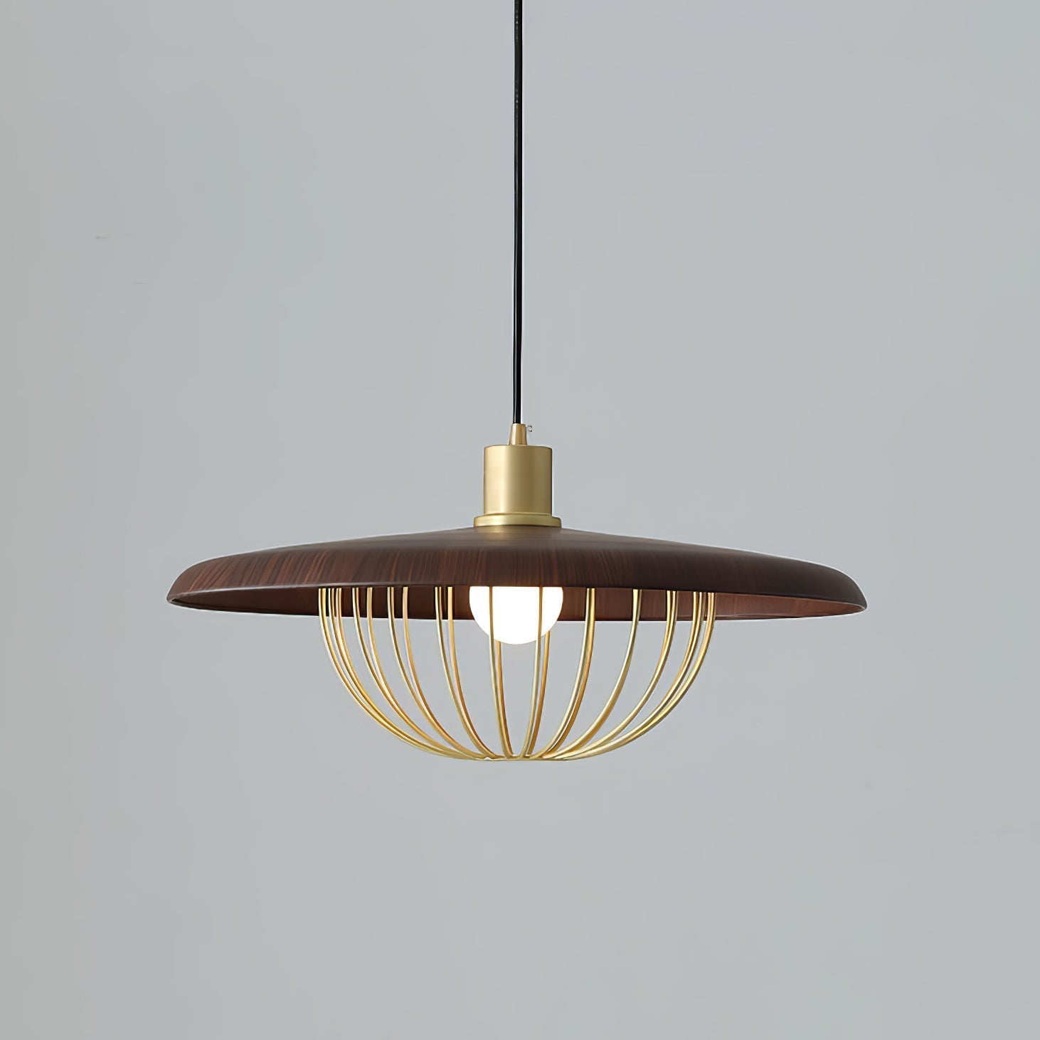 Elanora Wood Retro Vintage Pendant Lamp