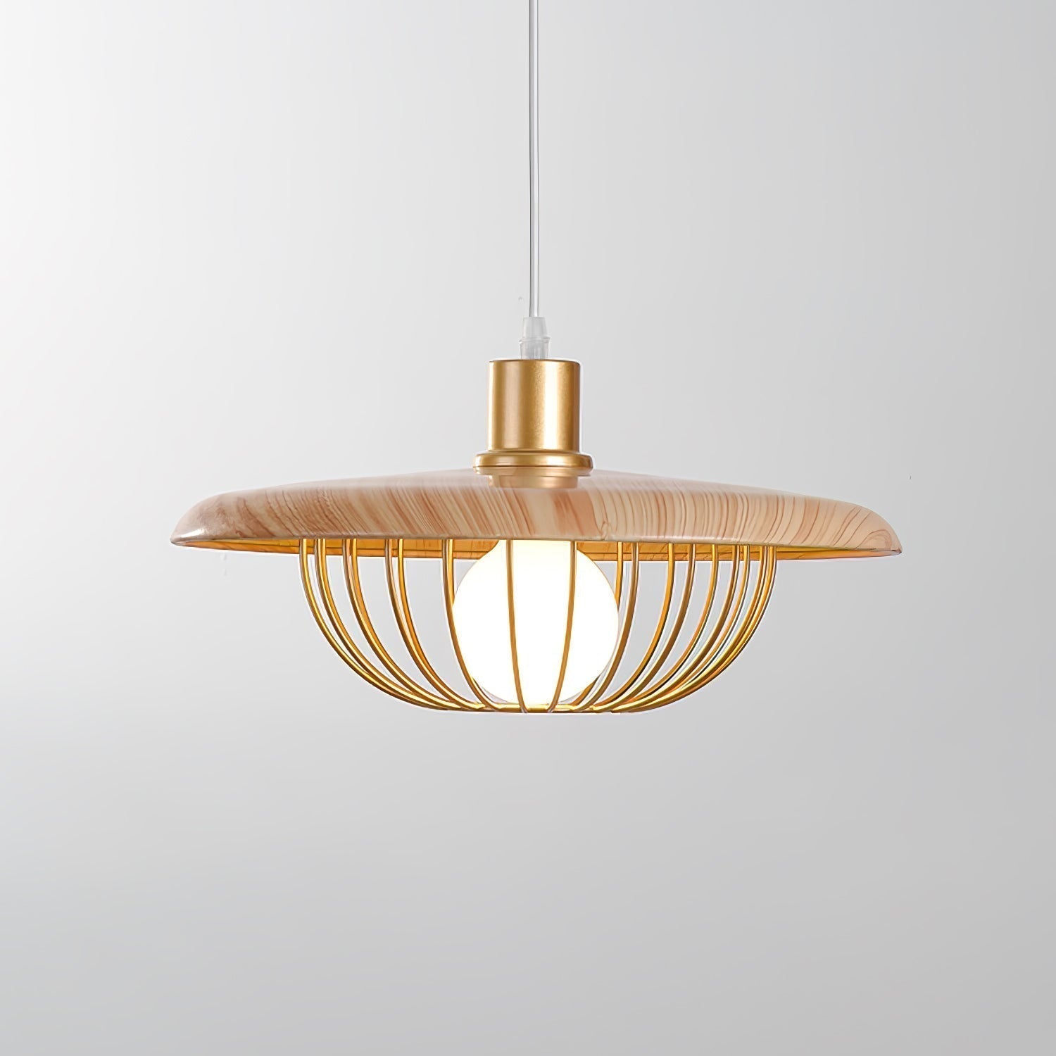 Elanora Wood Retro Vintage Pendant Lamp