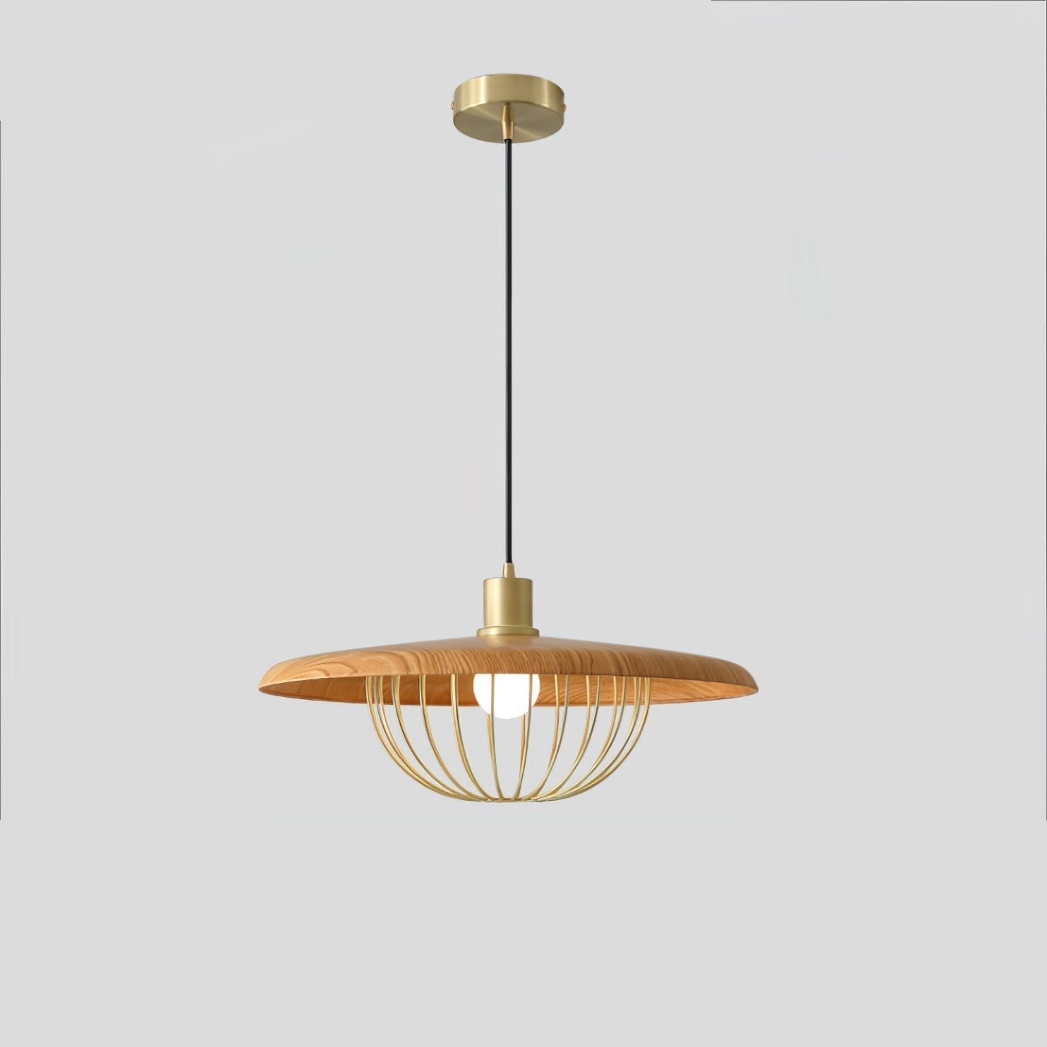 Elanora Wood Retro Vintage Pendant Lamp