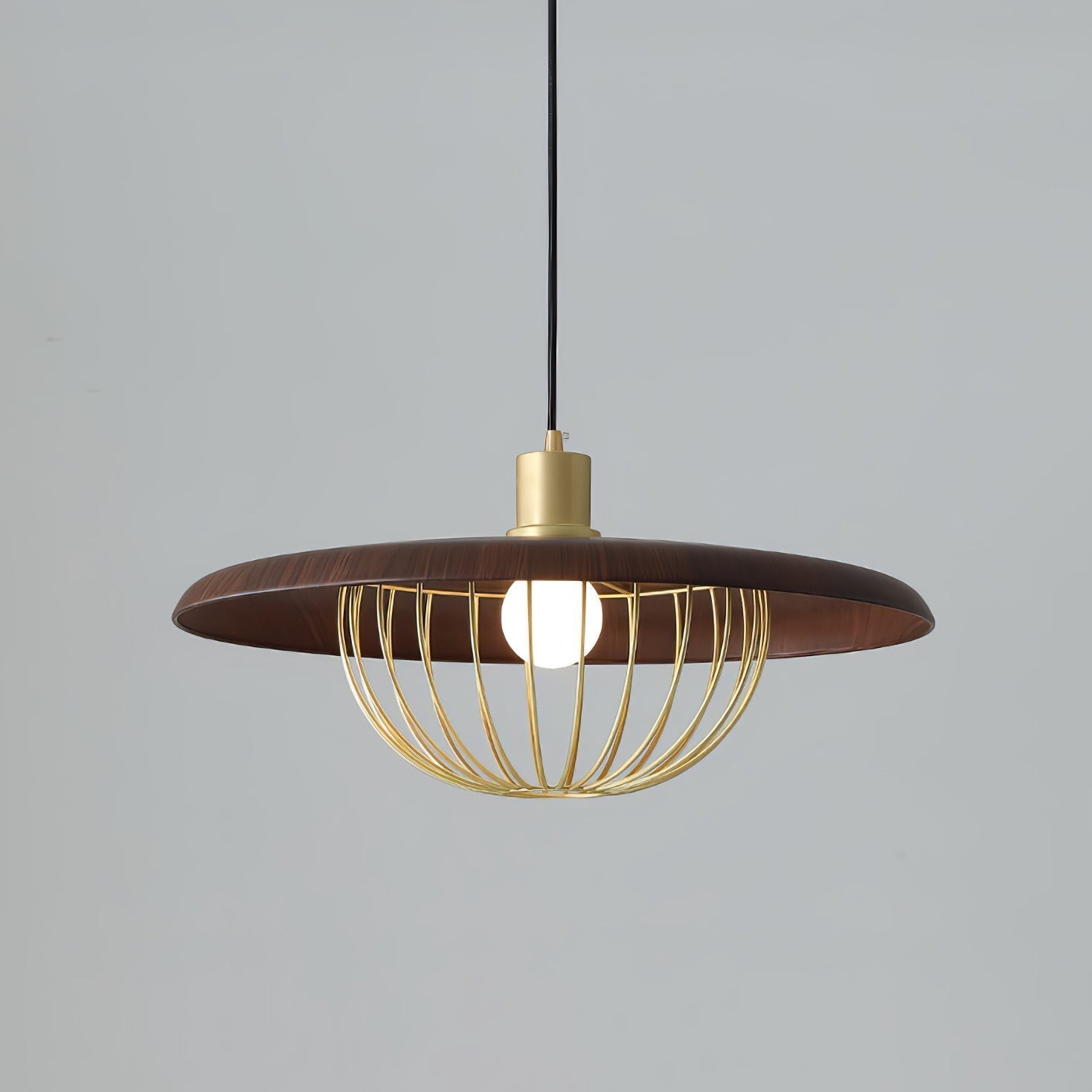 Elanora Wood Retro Vintage Pendant Lamp
