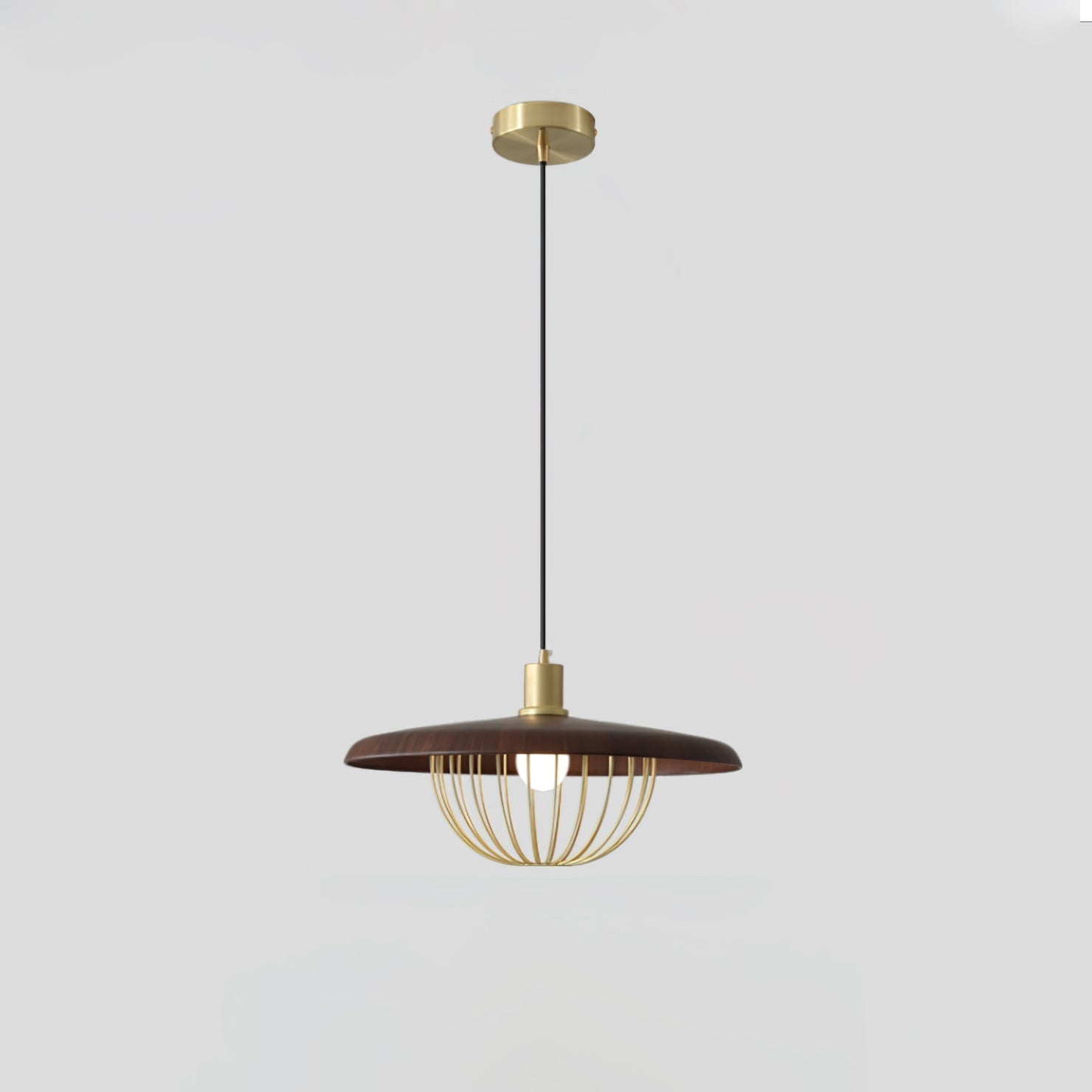 Elanora Wood Retro Vintage Pendant Lamp
