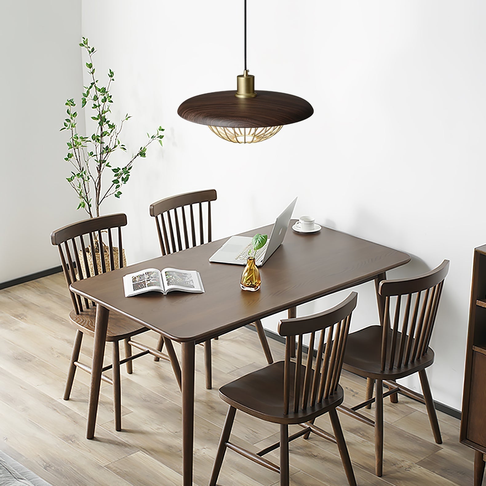 Elanora Wood Retro Vintage Pendant Lamp