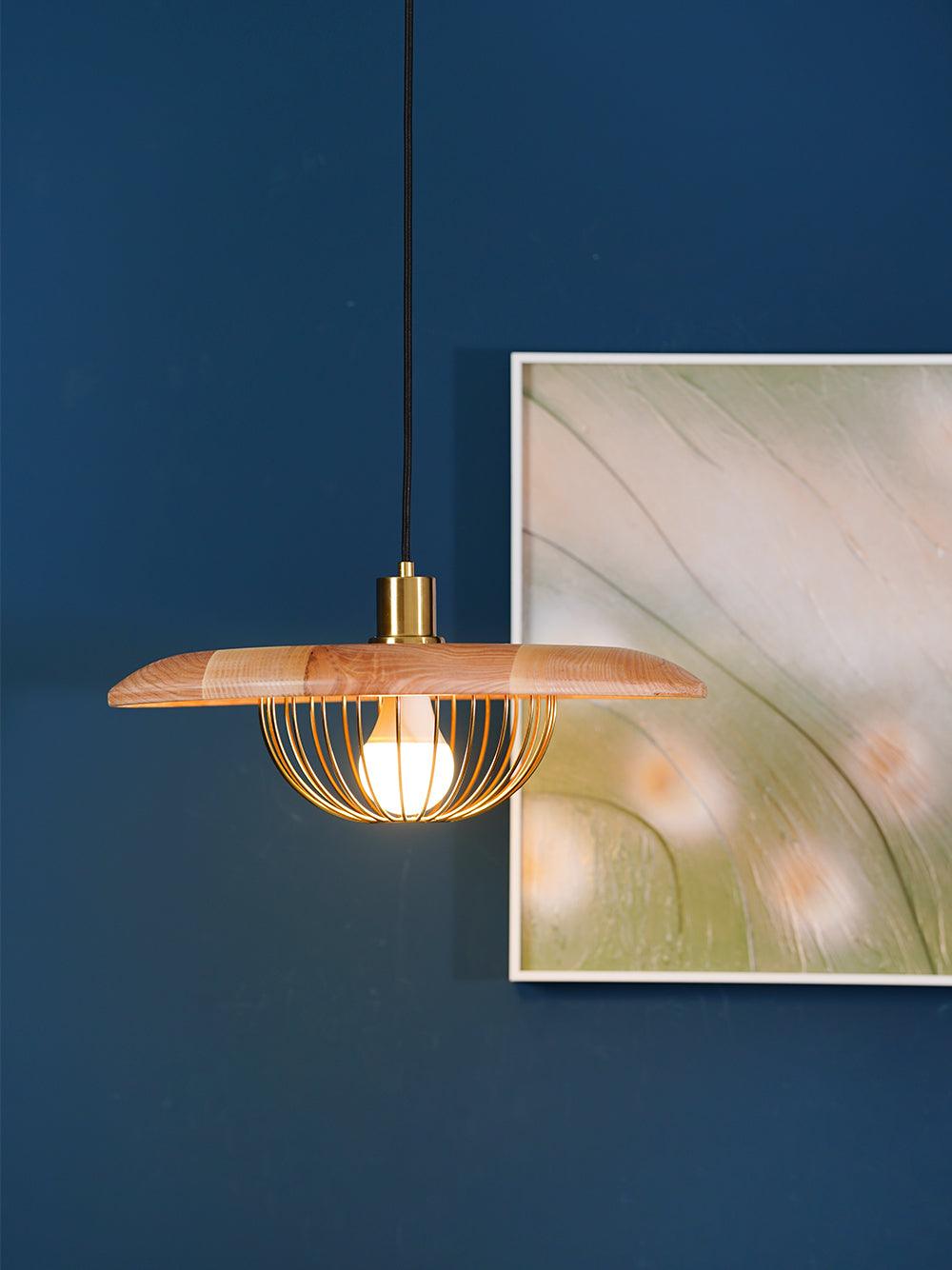 Elanora Wood Retro Vintage Pendant Lamp