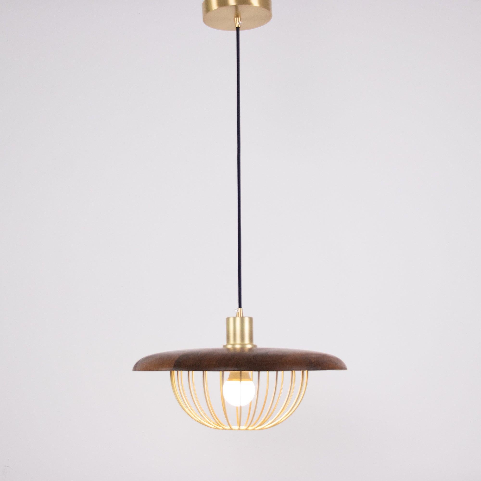 Elanora Wood Retro Vintage Pendant Lamp