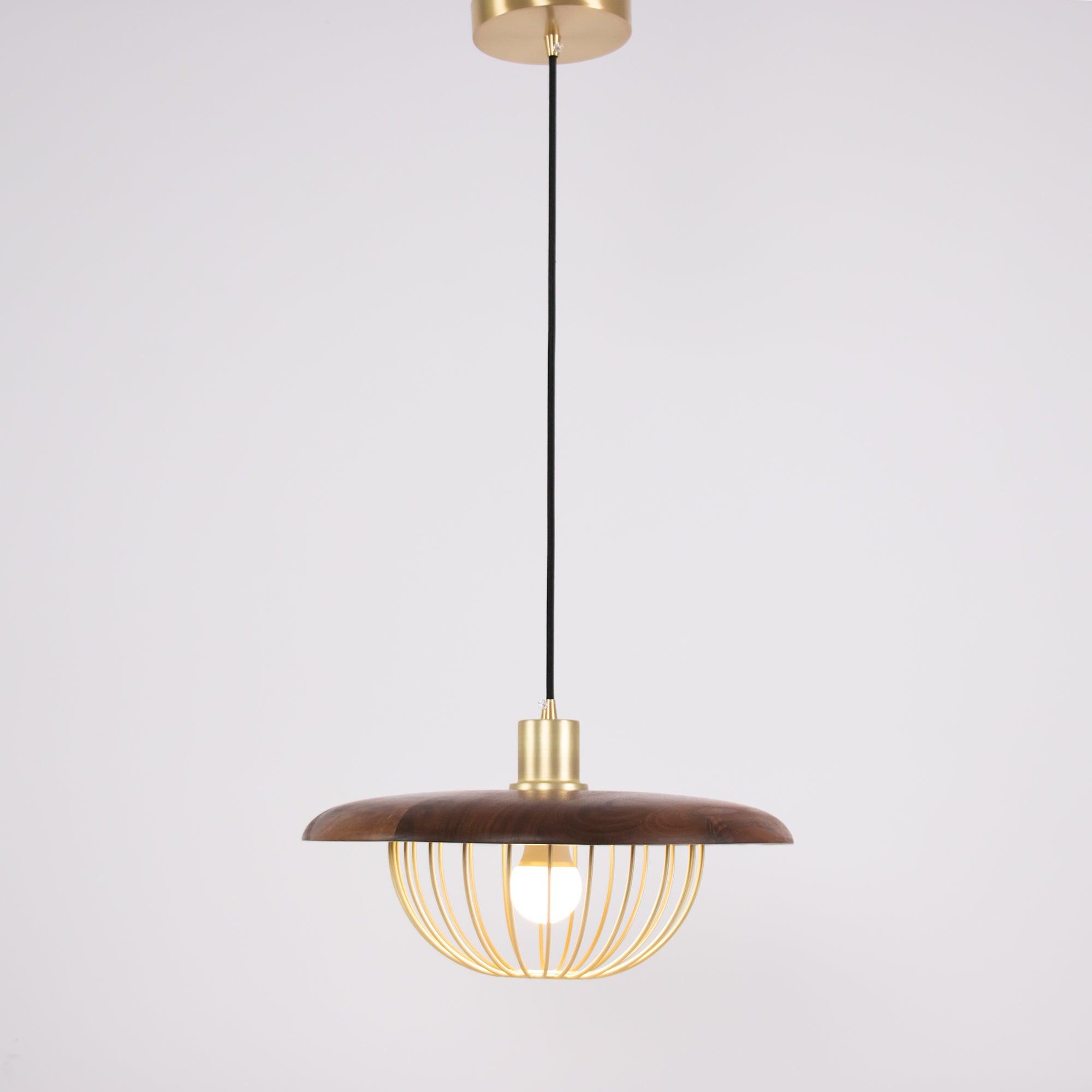 Elanora Wood Retro Vintage Pendant Lamp