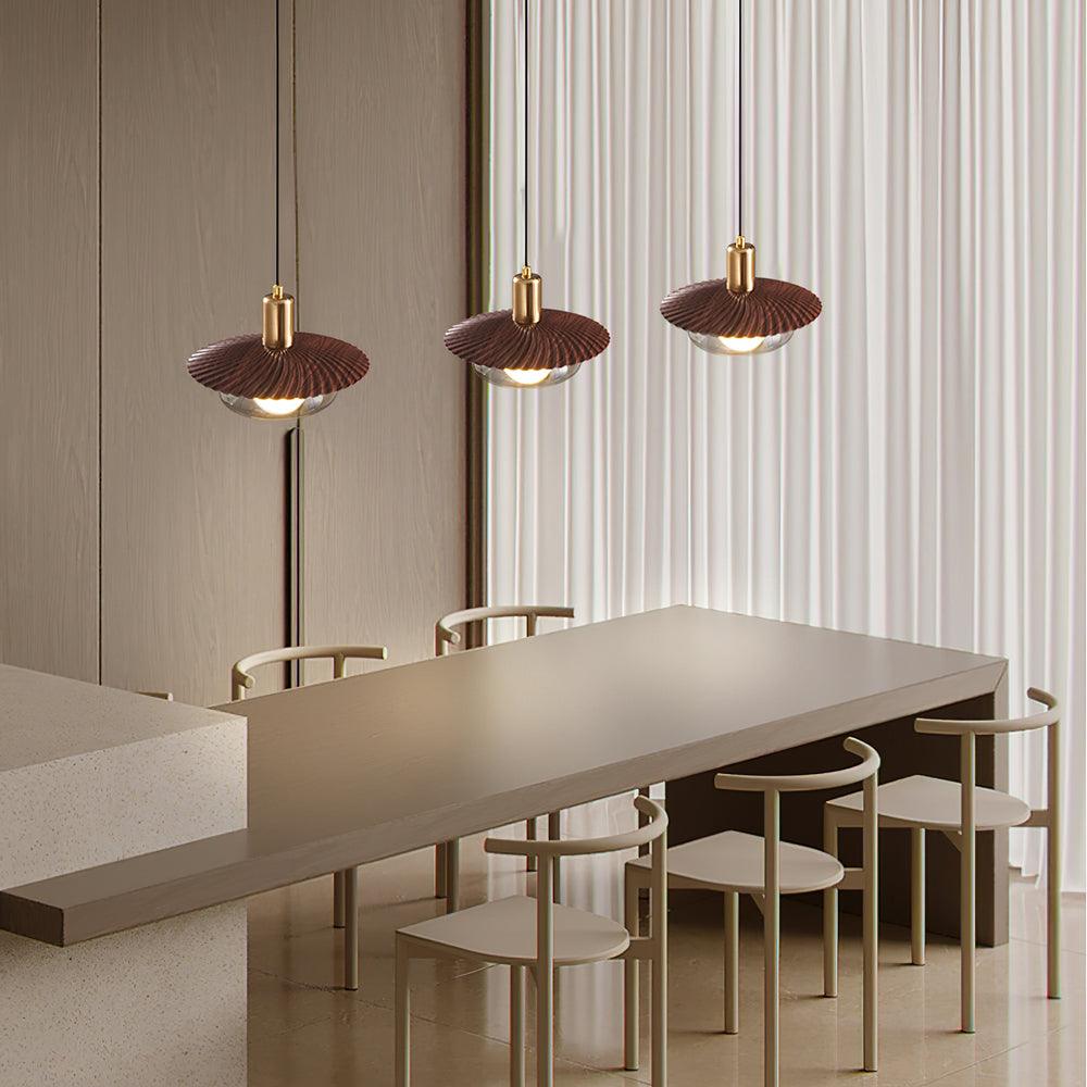 Elysor Lustra Lampe Suspendue Laiton et Verre