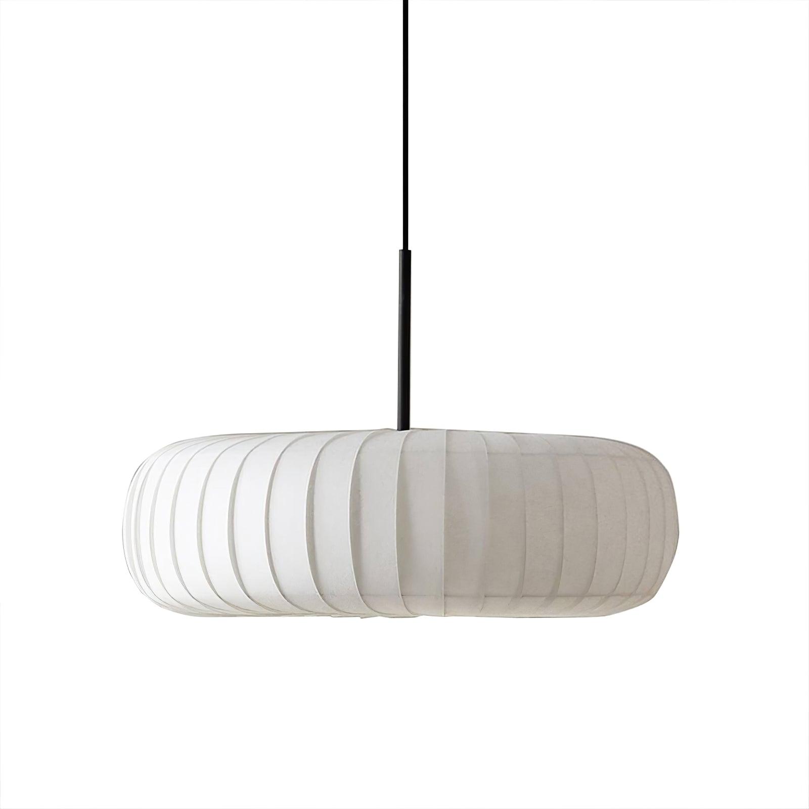 Kathy Lampe Suspendue Tissu Superposée Ronde