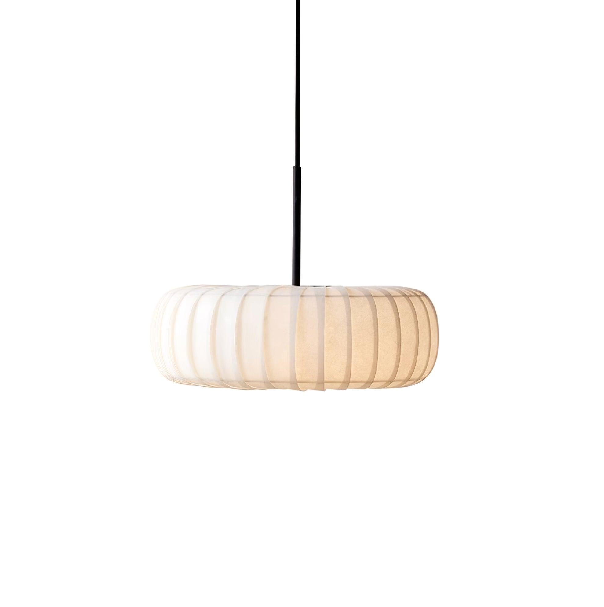 Kathy Lampe Suspendue Tissu Superposée Ronde