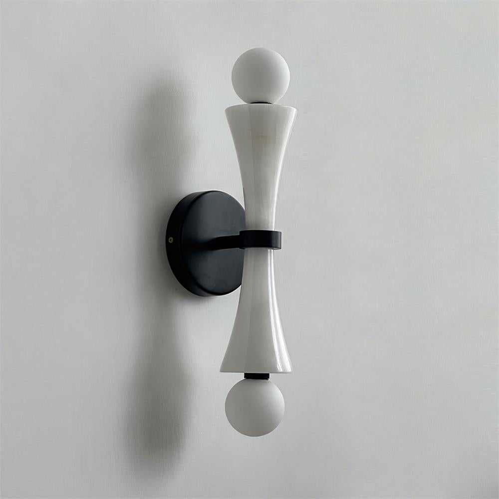 Katia Applique Murale Travertin Sablier