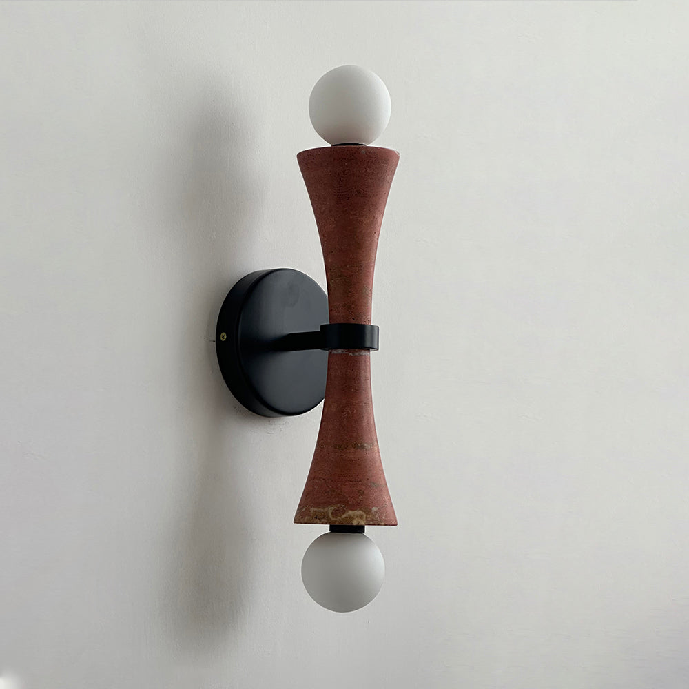 Katia Applique Murale Travertin Sablier